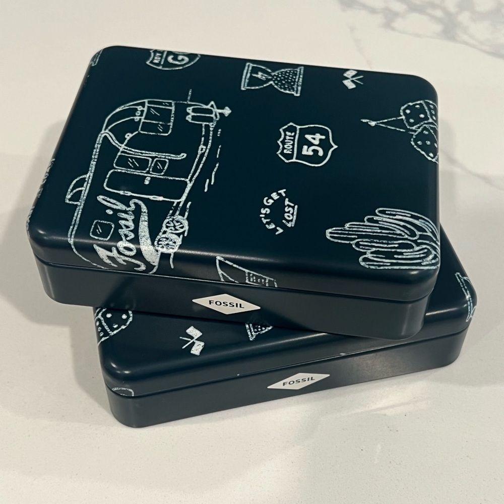 Two FOSSIL Metal Box. - Picture 14 of 16